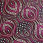 Preview: Afrikanischer Wax Print Stoff Baumwolle PINK DIAMONDS